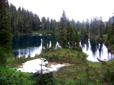 Alpine Lake on the Wonder Mountain Wilderness, Olympic National Forest