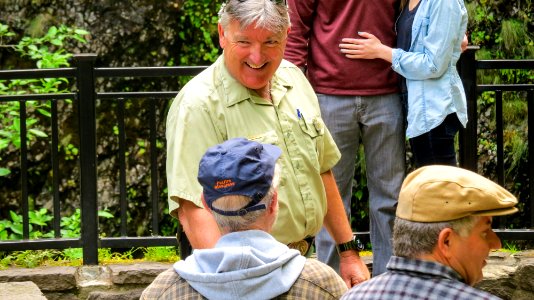 US Forest Service Field Ranger talking-Columbia River Gorge photo