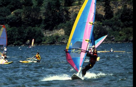 Windsurfing the Gorge-Columbia River Gorge photo