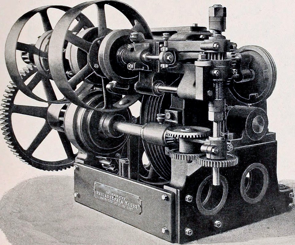 VINTAGE MACHINE B&W ENHANCED