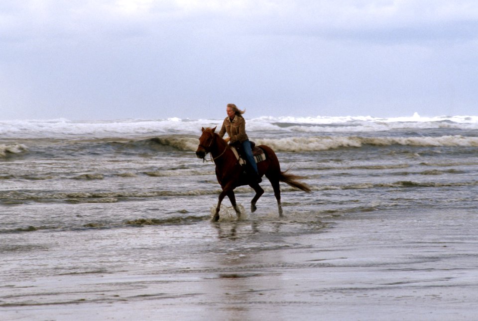 Horseback riding at Oregon Dunes National Recreation Area, Siuslaw National Forest