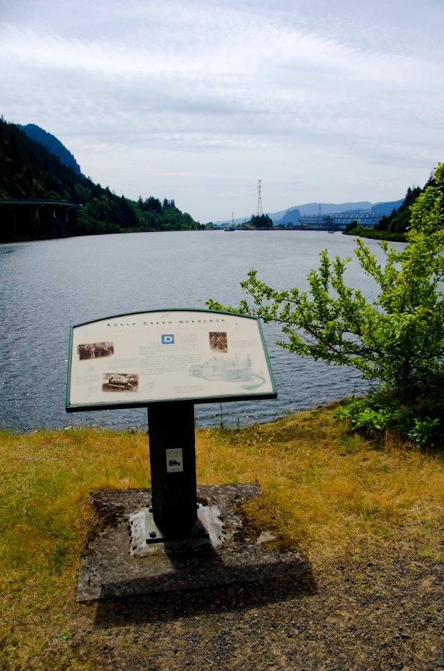Bonneville Dam from Eagle Creek Overlook-Columbia River Gorge