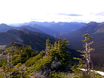 Mountain Top View of Pasayten Wilderness, Mt Baker Snoqualmie National Forest photo