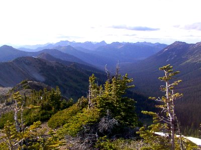 Mountain Top View of Pasayten Wilderness, Mt Baker Snoqualmie National Forest