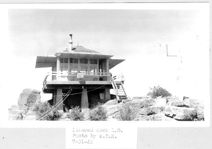 Diamond Rock Lookout 1942 photo