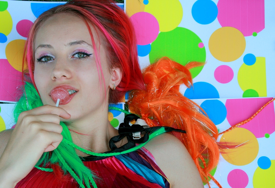 Color candy bar smile