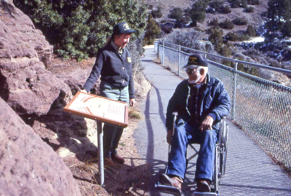 Interpretive Ranger & Wheel Chair User