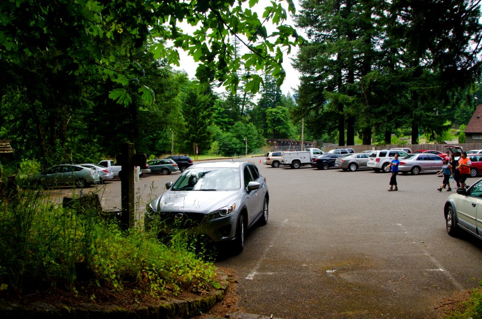 Parking at Eagle Creek Trailhead- Columbia River Gorge
