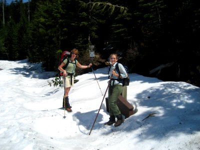 Pair of Female Wilderness Stewards, Mt Hood National Forest photo