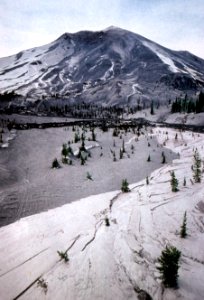 Upper Toutle River one year after Mt St Helens eruption, 1981