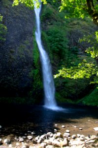 Side View of Lower Horsetail Falls-Columbia River Gorge