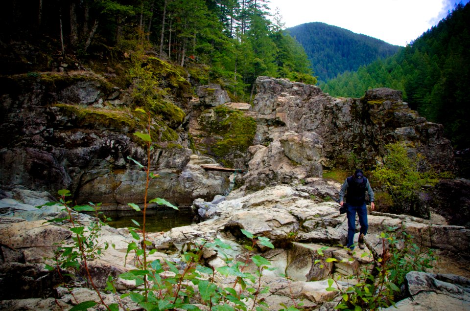 Glen Sachet hiking at Three Pools, Willamette National Forest