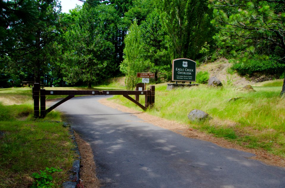 Entrance to Eagle Creek Overlook Group Site-Columbia River Gorge