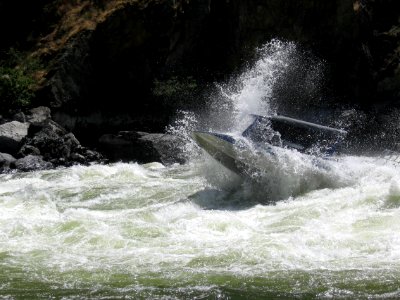 Powerboat in Hell's Canyon, Wallowa-Whitman National Forest photo