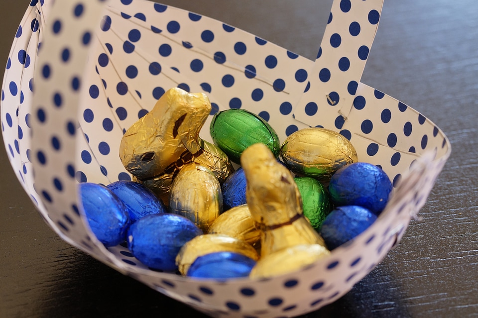 Chocolate easter colorful