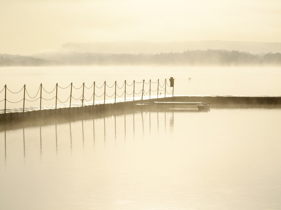 Boating landscape pier
