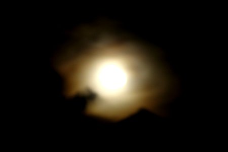 full moon in cloudy sky 1 photo