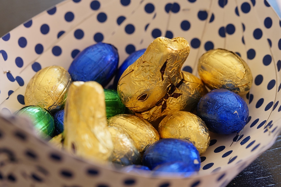 Chocolate easter colorful
