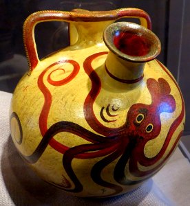 ancient vase with octopus 2 photo