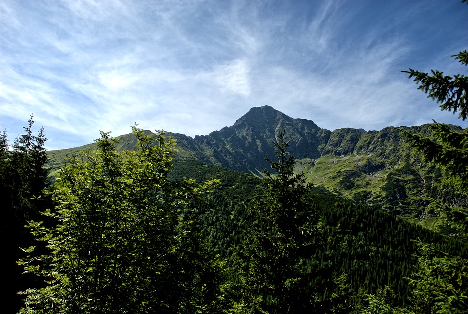 Top view mountains view