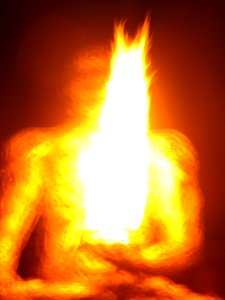 flame abstract 6 (Burning Man) photo