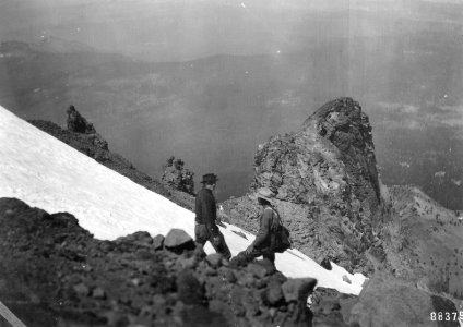 X-5-25 Mt. McLoughlin, view of Squaw Tip from near summit, 1910