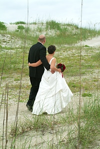 Bride groom romantic photo