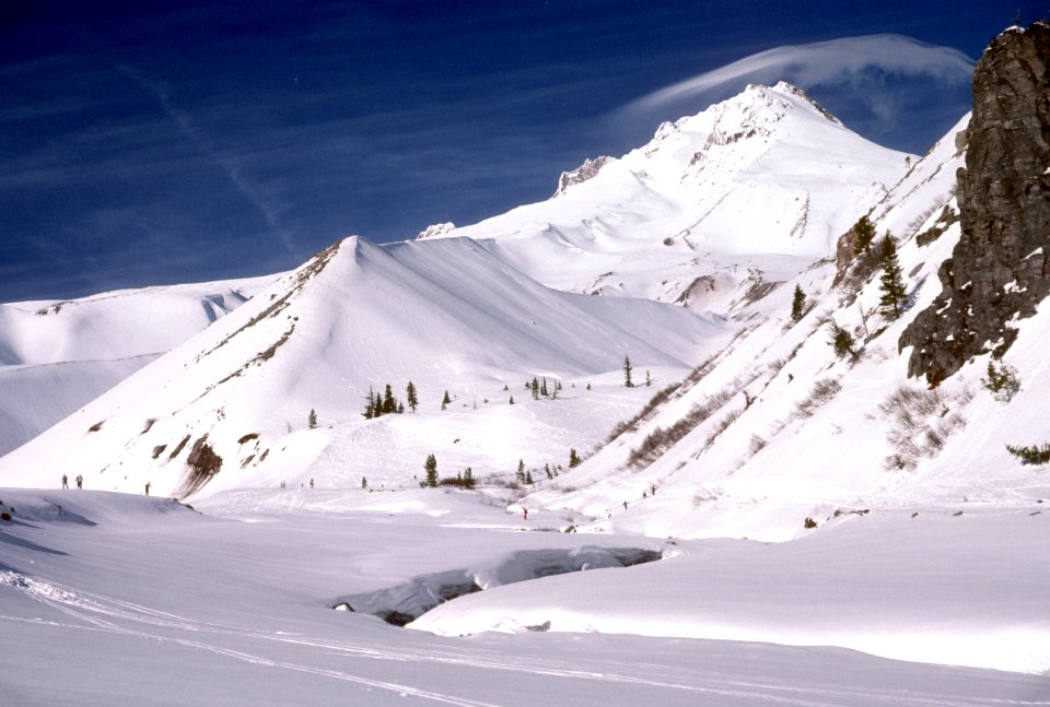 White River and Mt Hood in Winter, Mt Hood National Forest.jpg