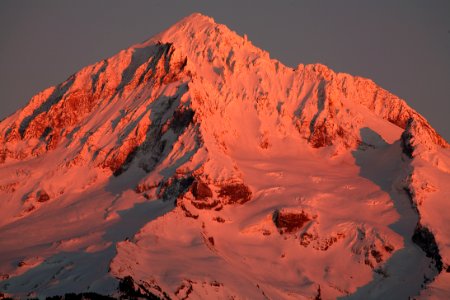 Sunset on the Mountain, West Flank,  Mt Hood National Forest