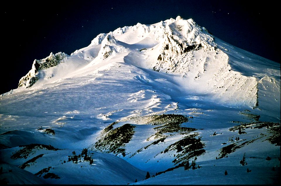 MT HOOD AT NIGHT MT HOOD