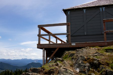 Kelly Butte Lookout - Deck Detail, Mt Baker Snoqualmie National Forest photo
