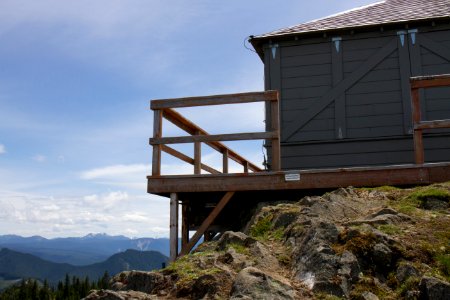 Kelly Butte Lookout - Deck Detail, Mt Baker Snoqualmie National Forest