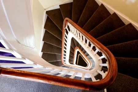 Spiral Staircase Inside the Amber Museum, Copenhagen photo