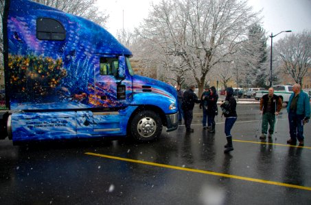 2013 Capitol Christmas Tree-Front of Cab photo