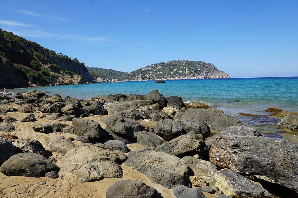 Rock island balearic islands