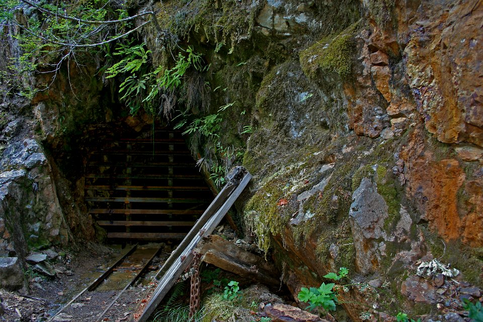 Old Mine Entrance along Opal Creek, Willamette National Forest