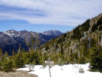 Marmot Pass with Snow, Olympic National Forest photo