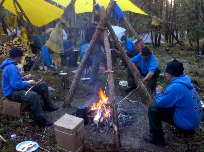 Eagle Trail Fire 2012.  Spike Camp Dinner, Fremont-Winema National Forest