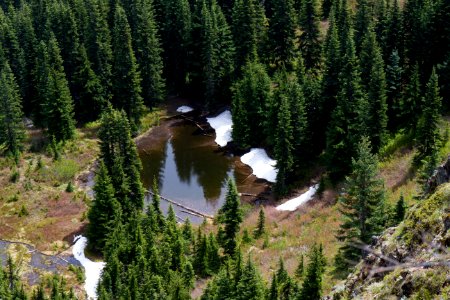 Pond along Divide Trail leading to Kelly Butte Lookout, Mt Baker Snoqualmie National Forest photo