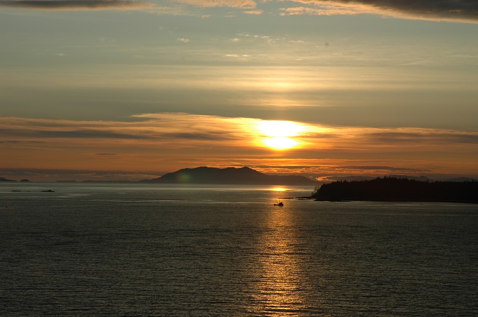 Sunset ocean sea