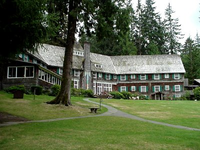 Historic Quinault Lodge on the Olympic National Forest photo