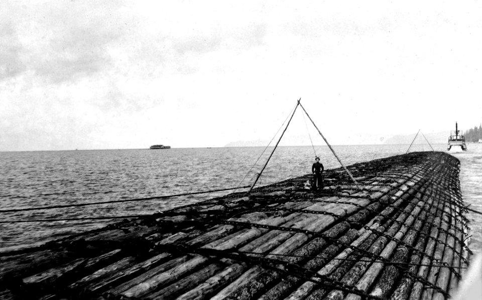 Columbia River Log Raft 2