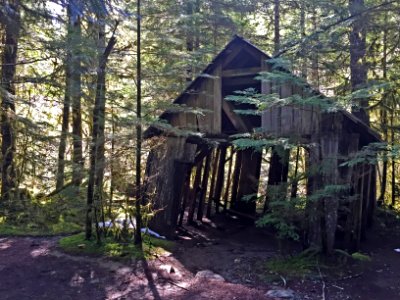 Dilapidated Cabin near Opal Creek Wilderness Willamette National Forest photo