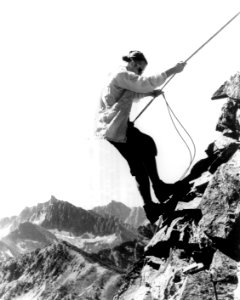 520803 Rock Climber, Okanogan NF, WA 1968 photo