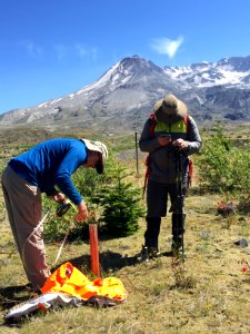 USFS Engineers Take Groundwater Readings 2017