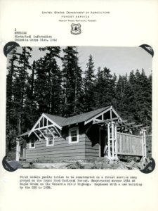 First modern toilet at Eagle Creek first in 1916 replaced in 1938 WHOLE photo