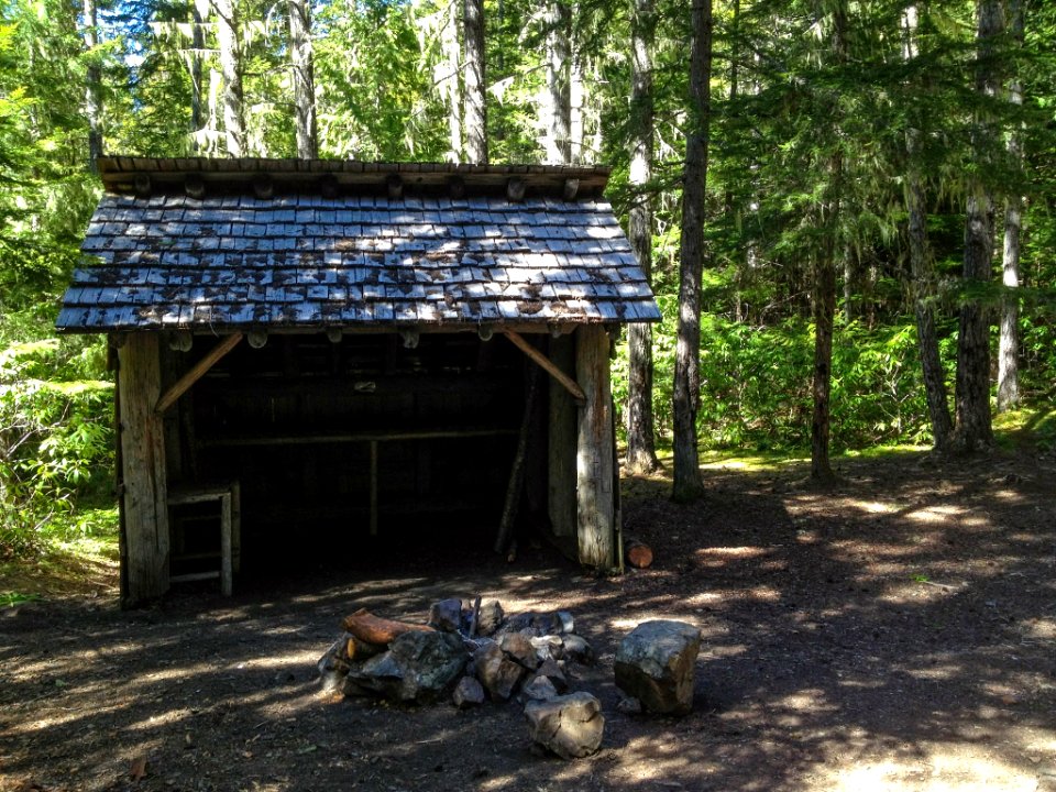 Shelter along the PNT near Tubal Cain, Olympic National Forest photo