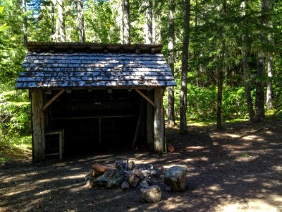 Shelter along the PNT near Tubal Cain, Olympic National Forest photo
