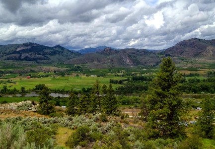 The Okanogan River valley from the Pacific Northwest Trail in Whistler Canyon