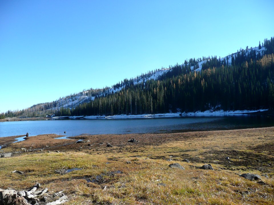 Snowy Autumn Lake, Wallowa-Whitman National Forest
